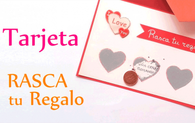 Tarjetas con tinta rasca cartón