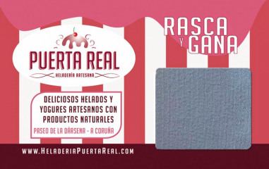 Diseño de tarjetas rasca y gana